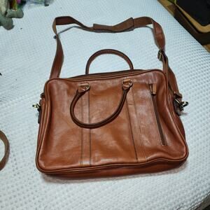 BANUCE XL VINTAGE BRIEFCASE LAPTOP LEATHER CASE BAG